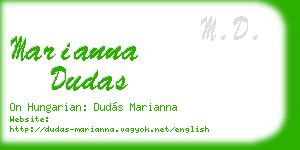 marianna dudas business card