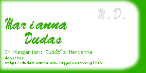 marianna dudas business card